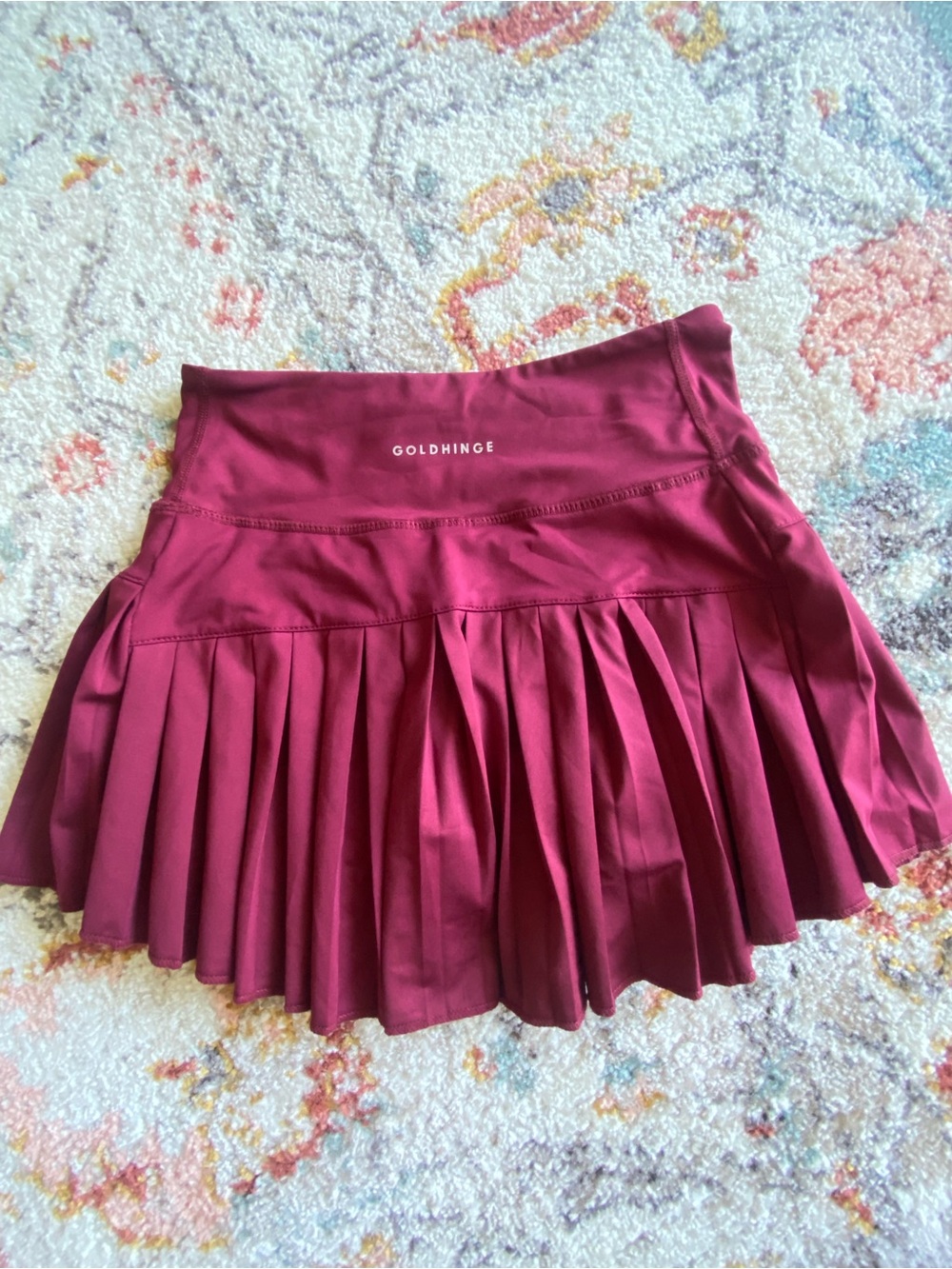 GoldHinge Burgundy/Red skort